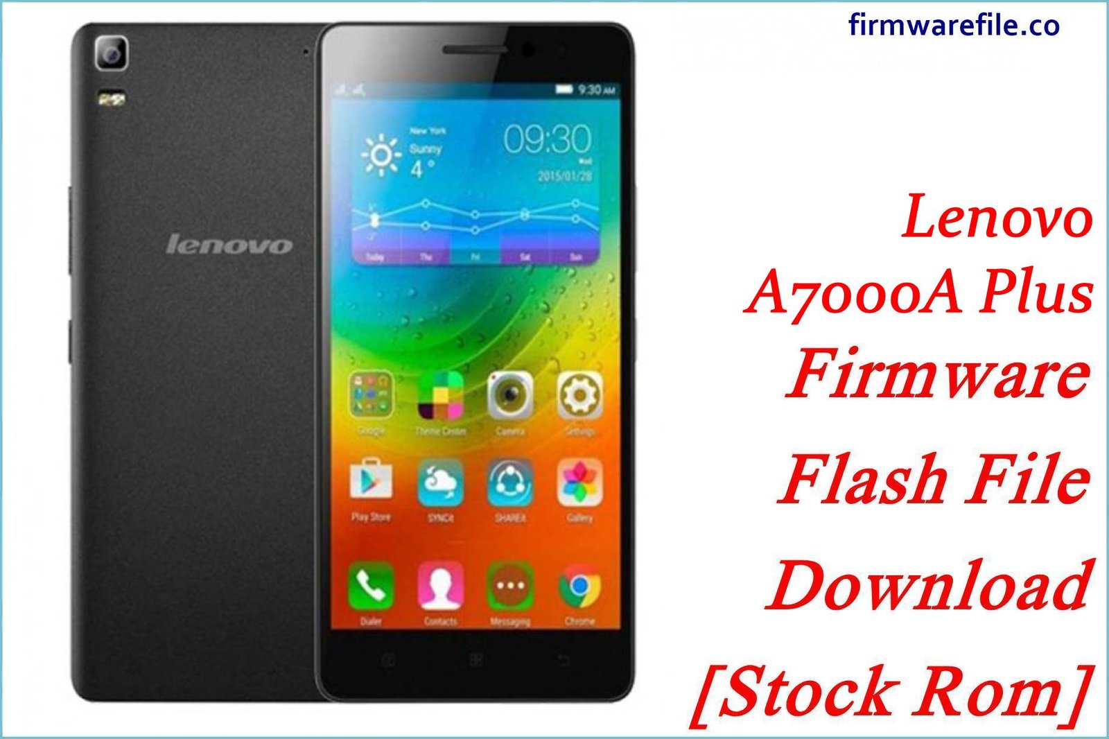 Lenovo A7000A Plus Firmware Flash File Download [Stock Rom]