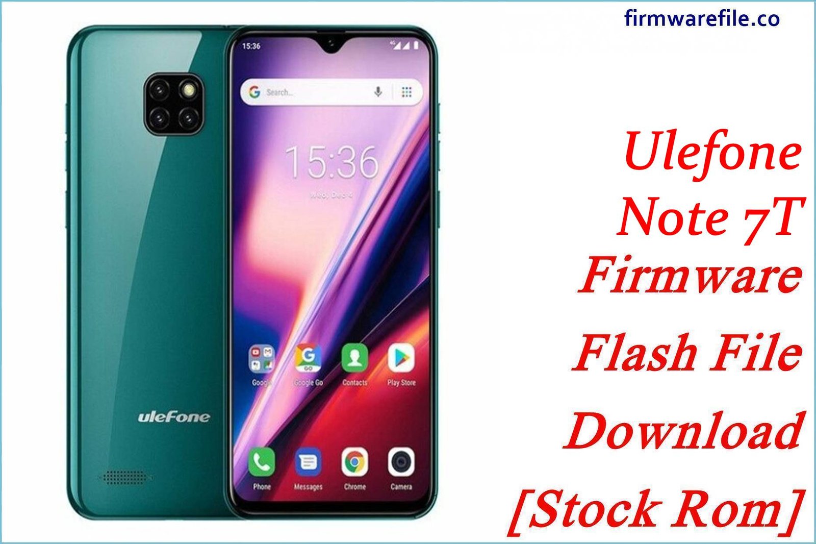 Ulefone Note 7T Firmware Flash File Download [Stock Rom]